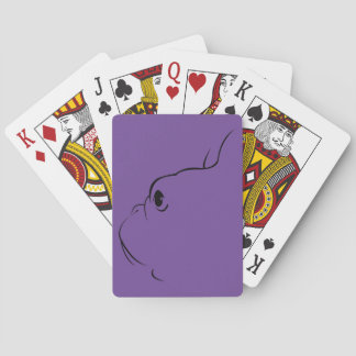 French Bulldog Silhouette Playing Cards