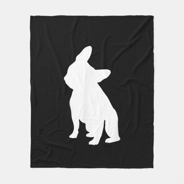 french bulldog simple | frenchie cute gift fleece blanket (Front)