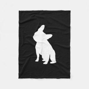 french bulldog simple   frenchie cute gift fleece blanket