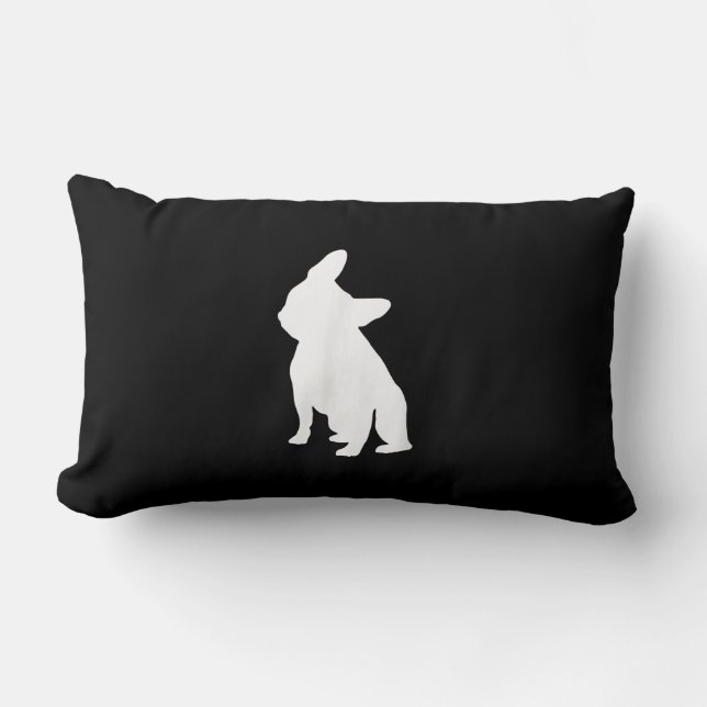 french bulldog simple | frenchie cute gift lumbar cushion (Front)