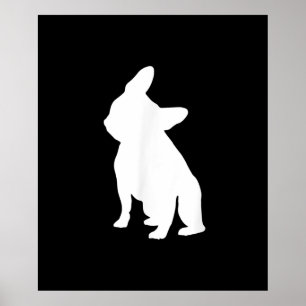 french bulldog simple frenchie cute gift poster