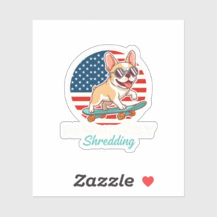 French Bulldog Skateboard Patriotic Dog Lover