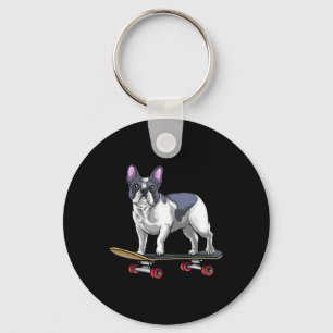 French Bulldog Skateboard Skateboarding For Men Wo Key Ring