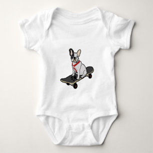 French Bulldog Skateboarding Infant's Creeper