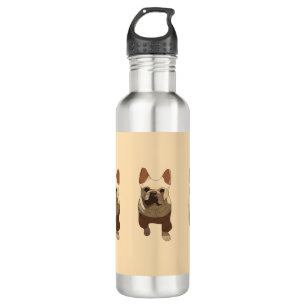 French Bulldog, Soft Peach 710 Ml Water Bottle