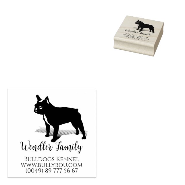 French Bulldog Special stamp Gummistem (Stamped)
