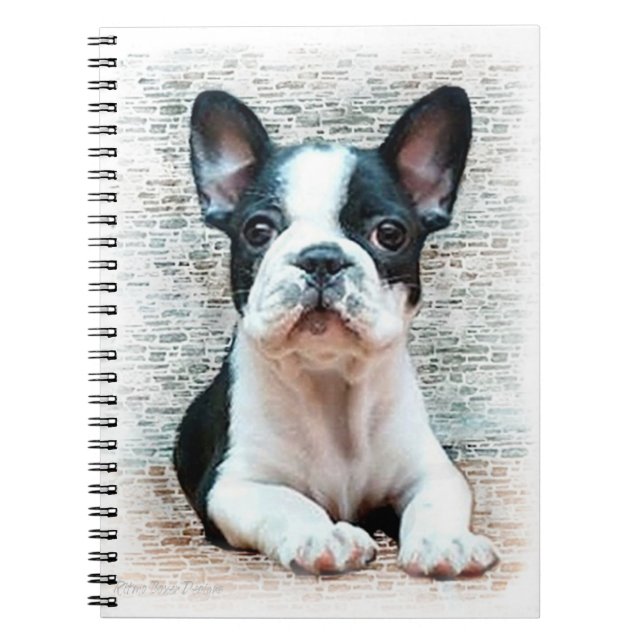 French Bulldog spiral notebook (Front)
