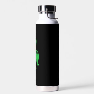 French Bulldog St Patrick's Day Boys Girls Shamroc Water Bottle