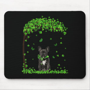 French Bulldog St Patricks Day Lover Irish Shamroc Mouse Pad