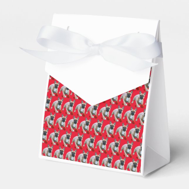 French Bulldog Stars French Bulldog Favour Box (Front Side)