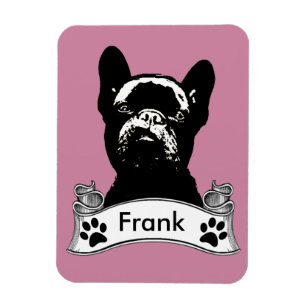 French Bulldog Stencil Personalised Magnet