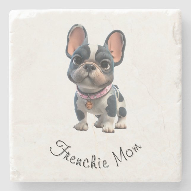French Bulldog Stone Coaster (Front)