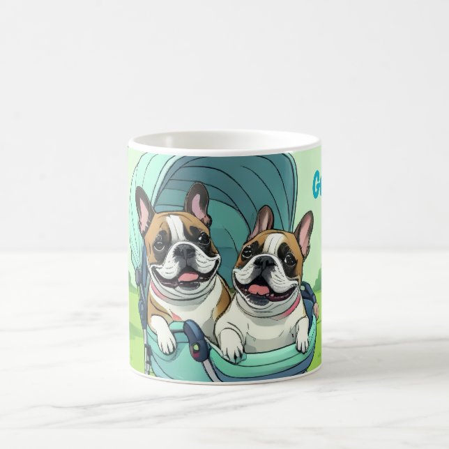French Bulldog Stroller Coffee Mug (Center)