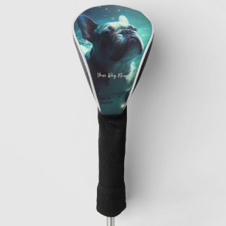 French Bulldog swimming in water 004 Golf Head Cover