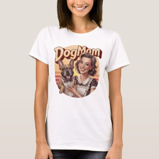French Bulldog T-shirt Dogmom doglover retro