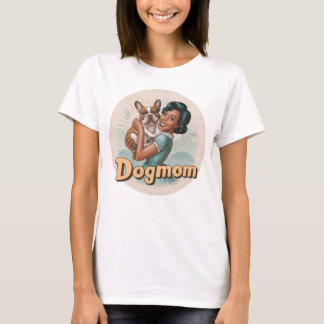 French Bulldog T-shirt Dogmom doglover retro