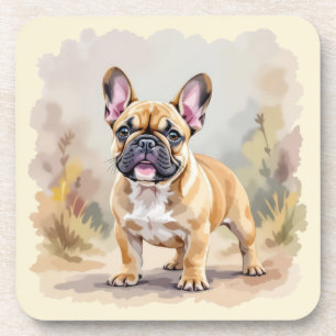 French Bulldog Tan Fawn-Coloured Cute Frenchie Dog Coaster