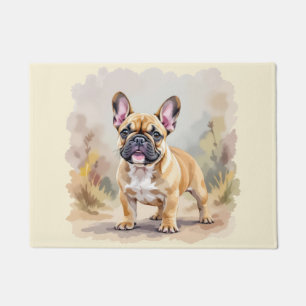 French Bulldog Tan Fawn-Coloured Cute Frenchie Dog Doormat