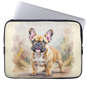French Bulldog Tan Fawn-Coloured Cute Frenchie Dog Laptop Sleeve