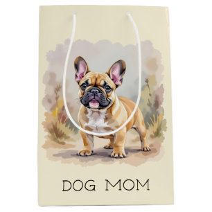 French Bulldog Tan Fawn-Coloured Cute Frenchie Dog Medium Gift Bag