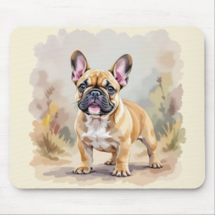 French Bulldog Tan Fawn-Coloured Cute Frenchie Dog Mouse Pad