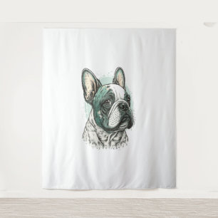 French bulldog tapestry