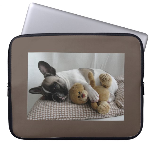 French Bulldog Teddy French Bulldog Laptop Sleeve (Front)