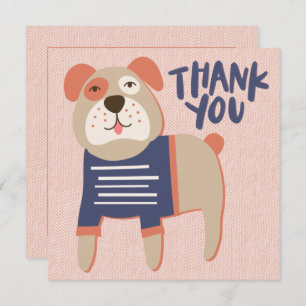 French Bulldog Thank You Card