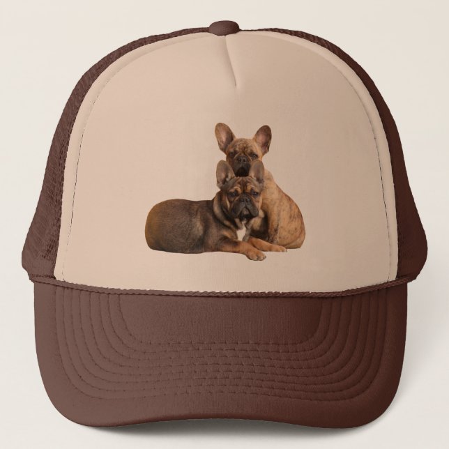 French Bulldog the King Kappe Trucker Hat (Front)