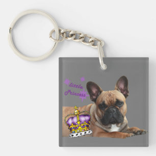 French Bulldog the King  Key Ring