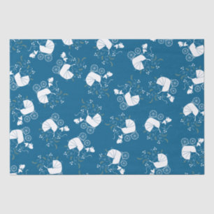 French Bulldog Theme Party - Baby Shower Blue Tissue Paper