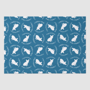 French Bulldog Theme Party - Baby Shower Blue Tissue Paper