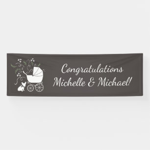 French Bulldog Theme Party - Baby Shower Neutral Banner
