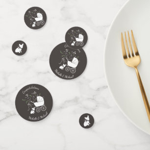 French Bulldog Theme Party - Baby Shower Neutral Confetti