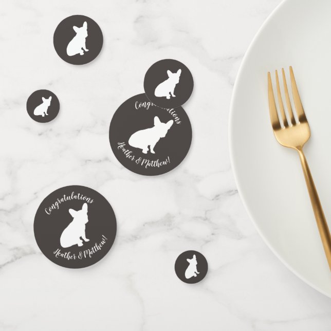 French Bulldog Theme Party - Baby Shower Neutral Confetti (Group)