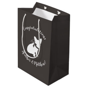 French Bulldog Theme Party - Baby Shower Neutral Medium Gift Bag