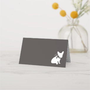 French Bulldog Theme Party - Baby Shower Neutral Place Card