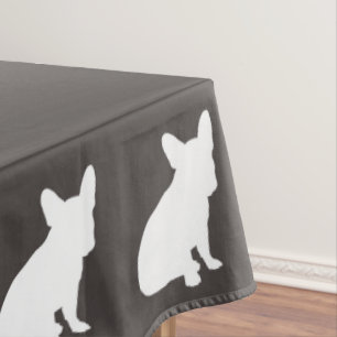 French Bulldog Theme Party - Baby Shower Neutral Tablecloth