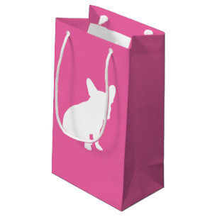 French Bulldog Theme Party - Baby Shower Pink Small Gift Bag