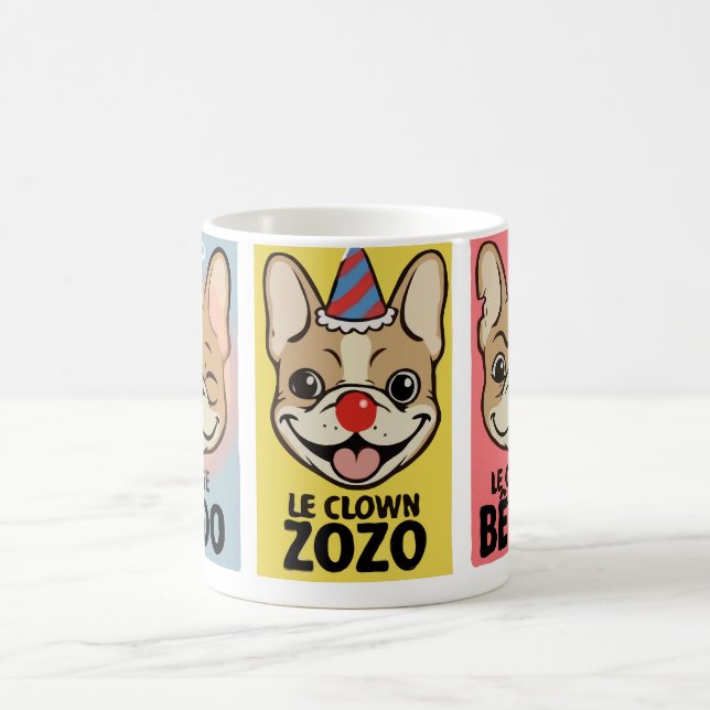 French Bulldog Three Moods  Coffee Mug (Center)
