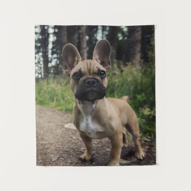 French Bulldog Throw Pillow Tapestry (Front)