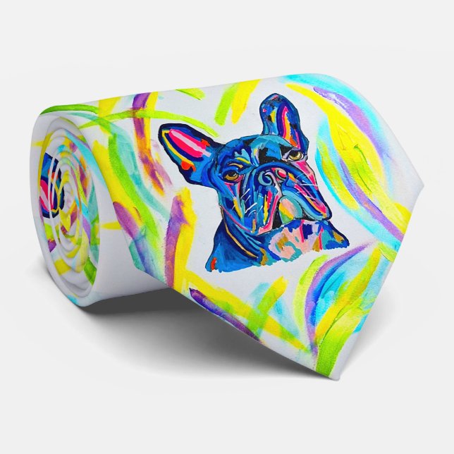 French Bulldog Tie (Rolled)
