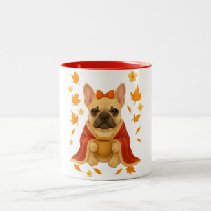 French Bulldog Toile l Funny French Bulldog Mum Gi Two-Tone Coffee Mug