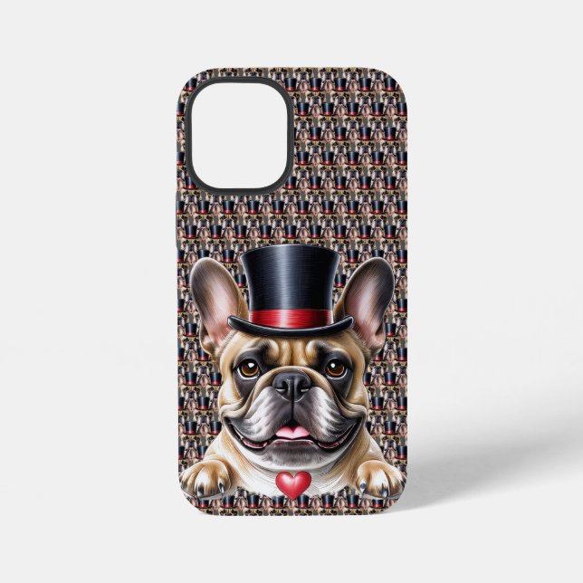 French Bulldog Top Hat French Bulldog iPhone Case (Back)