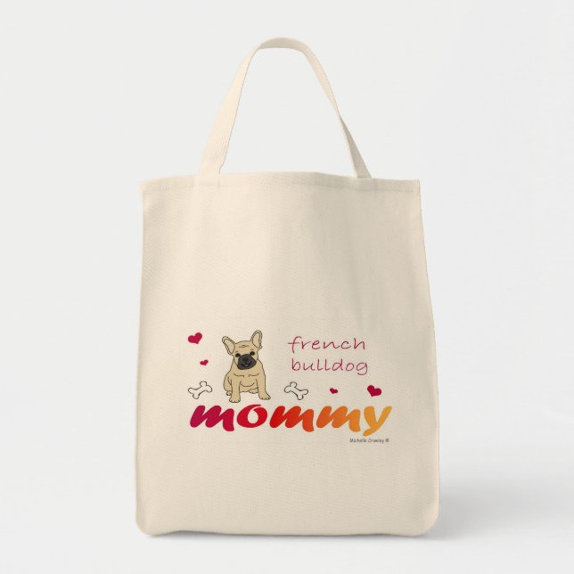 french bulldog tote bag (Front)