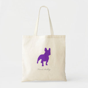 French Bulldog Tote Bag (purple version 1)