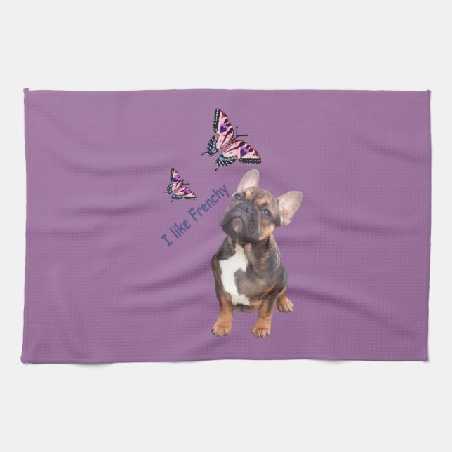 French Bulldog Towel (Horizontal)