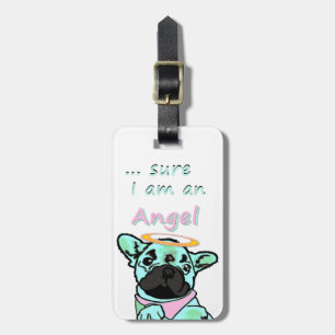 French Bulldog Trailer Luggage Tag