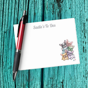 French Bulldog Travel Wanderlust Cute Pet Girly Post-it Notes