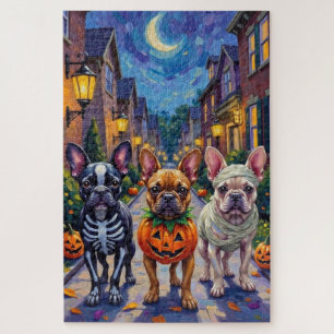French Bulldog Trick-or-Treating Halloween Costume Jigsaw Puzzle